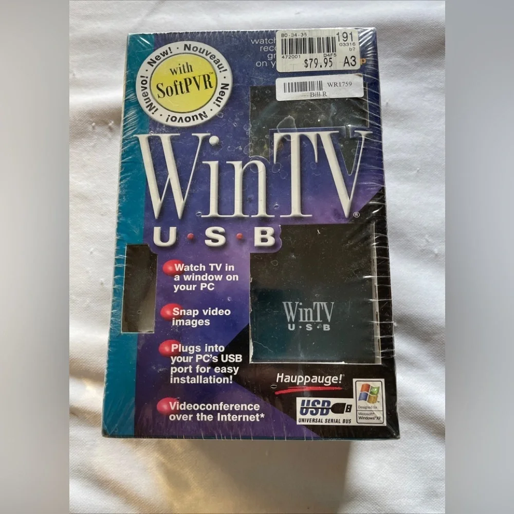 Vintage Hauppauge WinTV USB Model 602 New/Sealed in Retail Box